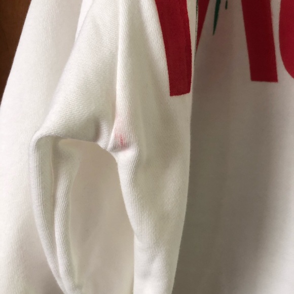 Wren + Glory White Naughty Hand Painted Sweatshirt NWT Christmas One Size - Picture 7 of 7